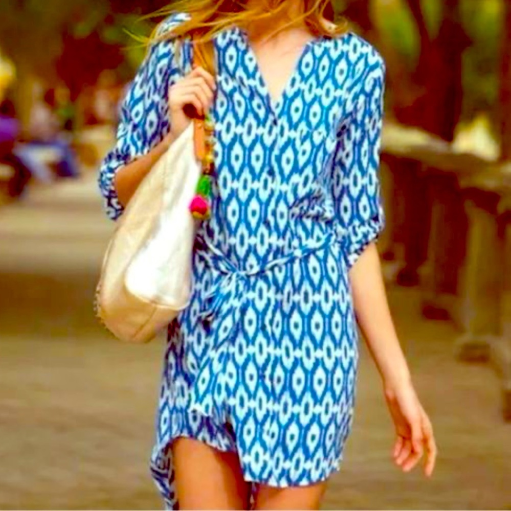 Anthropologie Maeve printed Ikat tunic dress